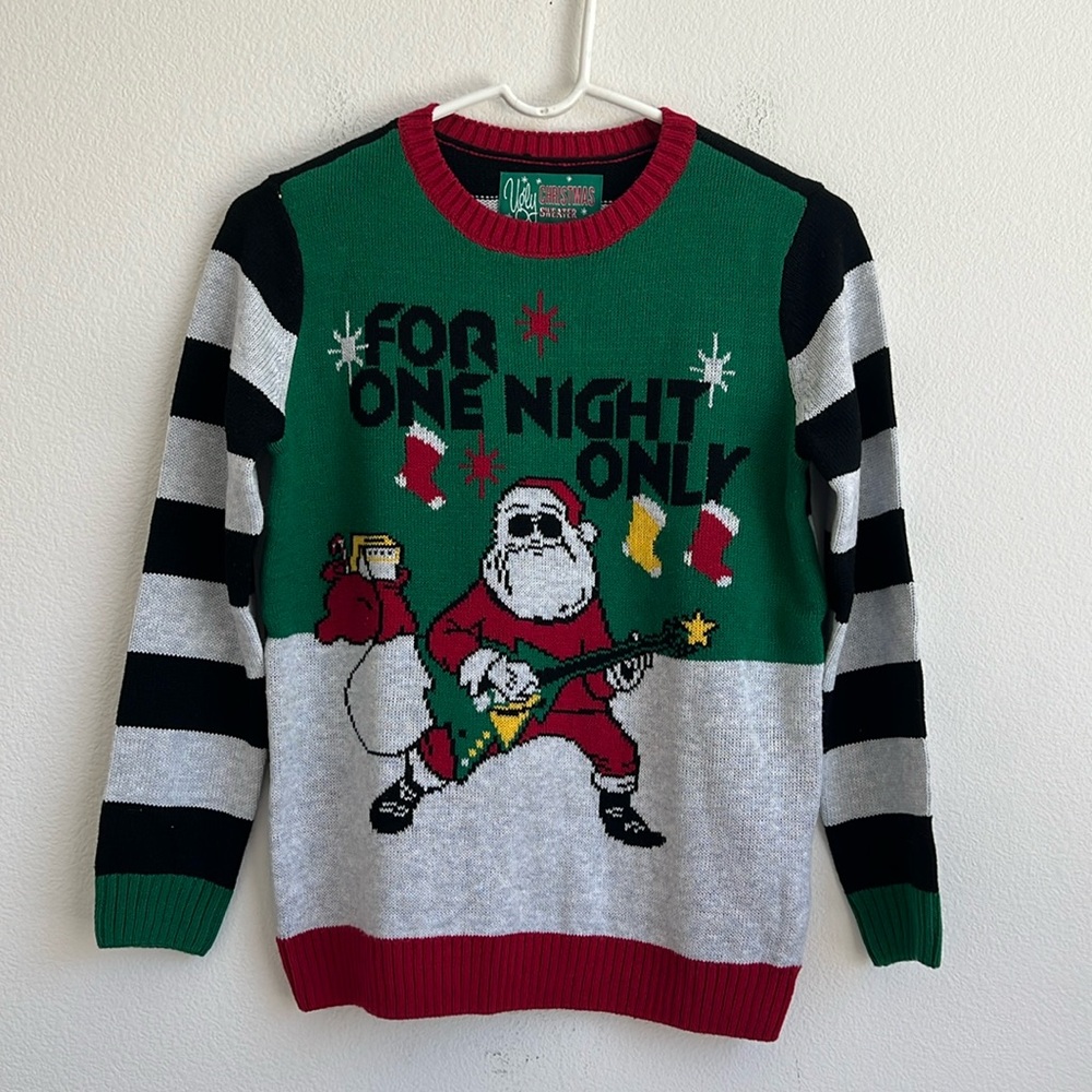 NEW Christmas Cotton Blend Ugly Sweater Size M/10-12